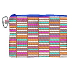 Color Grid 02 Canvas Cosmetic Bag (xl)