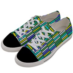 Color Grid 03 Women s Low Top Canvas Sneakers by jumpercat