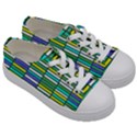 Color Grid 03 Kids  Low Top Canvas Sneakers View3