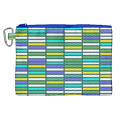 Color Grid 03 Canvas Cosmetic Bag (xl)