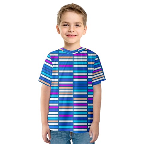 Color Grid 04 Kids  Sport Mesh Tee by jumpercat