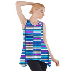 Color Grid 04 Side Drop Tank Tunic by jumpercat