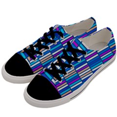 Color Grid 04 Men s Low Top Canvas Sneakers