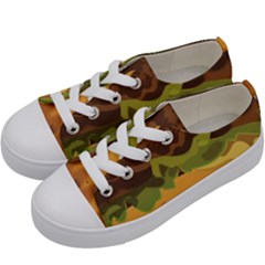 Burger Kids  Low Top Canvas Sneakers