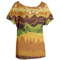 Burger Women s Oversized Tee