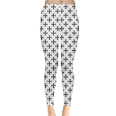 Black Cross Leggings  by jumpercat