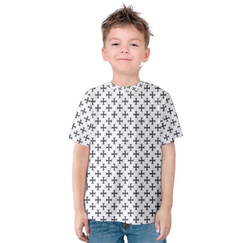 Black Cross Kids  Cotton Tee by jumpercat