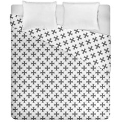 Black Cross Duvet Cover Double Side (california King Size) by jumpercat