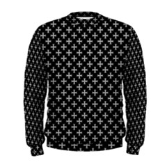 White Cross Men s Sweatshirt by jumpercat