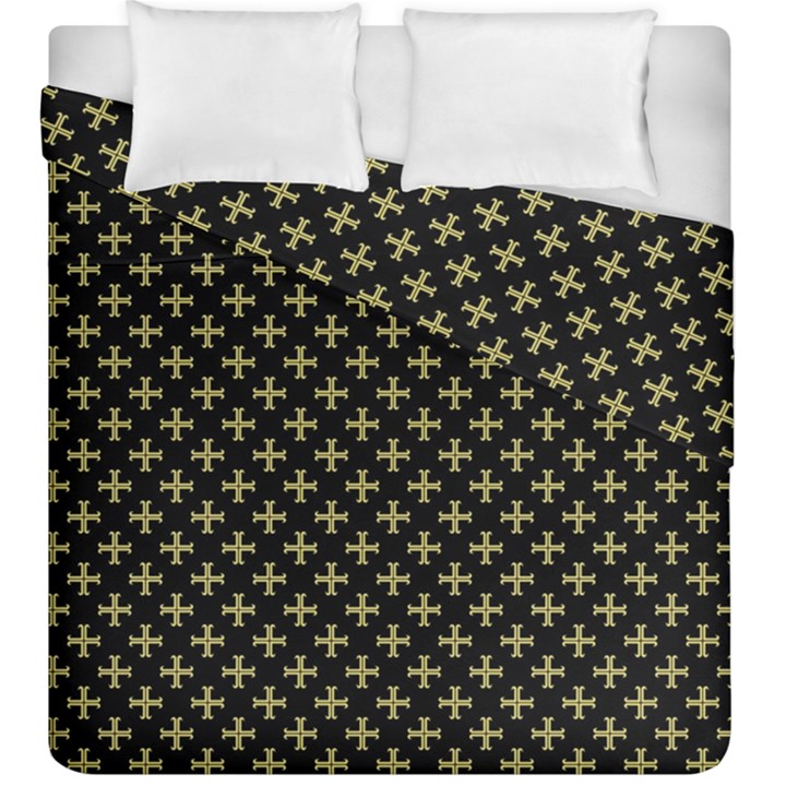 Yellow Cross Duvet Cover Double Side (King Size)