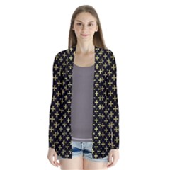 Yellow Cross Drape Collar Cardigan by jumpercat