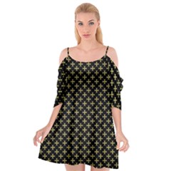 Yellow Cross Cutout Spaghetti Strap Chiffon Dress by jumpercat