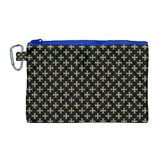 Yellow Cross Canvas Cosmetic Bag (large) by jumpercat