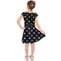 White Pixel Skull Pirate Kids  Short Sleeve Dress View2