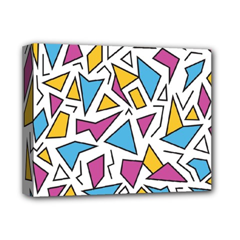 Retro Shapes 01 Deluxe Canvas 14  X 11  by jumpercat