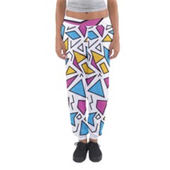 Retro Shapes 01 Women s Jogger Sweatpants by jumpercat