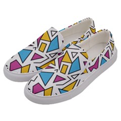 Retro Shapes 01 Men s Canvas Slip Ons