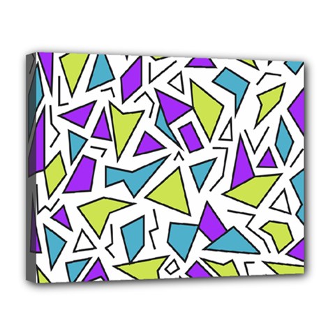 Retro Shapes 02 Canvas 14  X 11  by jumpercat