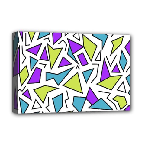 Retro Shapes 02 Deluxe Canvas 18  X 12   by jumpercat