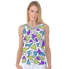 Retro Shapes 02 Women s Basketball Tank Top by jumpercat