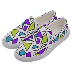 Retro Shapes 02 Men s Canvas Slip Ons