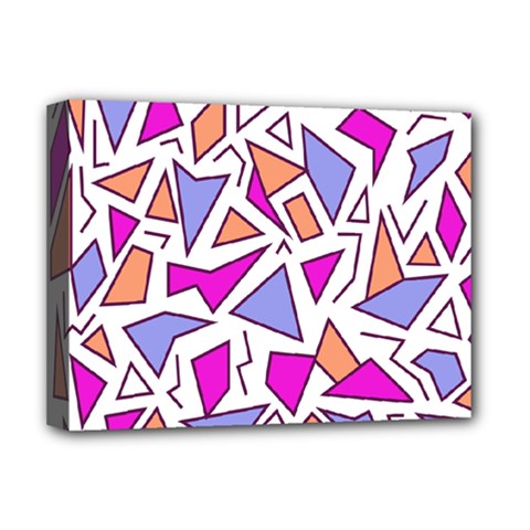 Retro Shapes 03 Deluxe Canvas 16  X 12   by jumpercat