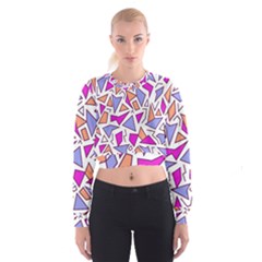 Retro Shapes 03 Cropped Sweatshirt by jumpercat