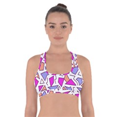 Retro Shapes 03 Cross Back Sports Bra by jumpercat