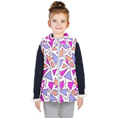 Retro Shapes 03 Kid s Puffer Vest by jumpercat