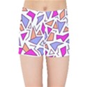 Retro Shapes 03 Kids Sports Shorts View1