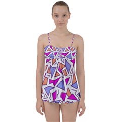 Retro Shapes 03 Babydoll Tankini Set