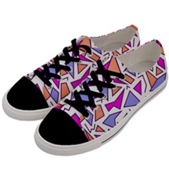 Retro Shapes 03 Men s Low Top Canvas Sneakers by jumpercat