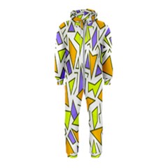 Retro Shapes 04 Hooded Jumpsuit (kids) by jumpercat