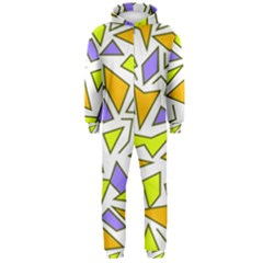 Retro Shapes 04 Hooded Jumpsuit (men)  by jumpercat