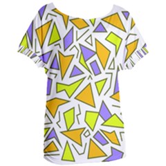 Retro Shapes 04 Women s Oversized Tee by jumpercat