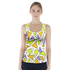 Retro Shapes 04 Racer Back Sports Top by jumpercat