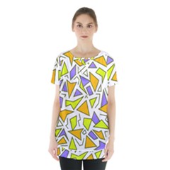 Retro Shapes 04 Skirt Hem Sports Top by jumpercat