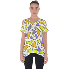 Retro Shapes 04 Cut Out Side Drop Tee by jumpercat