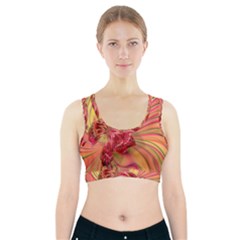 Arrangement Butterfly Aesthetics Sports Bra With Pocket by Celenk