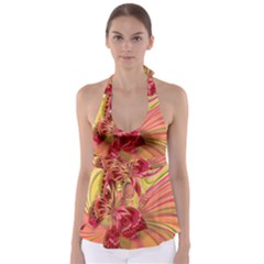 Arrangement Butterfly Aesthetics Babydoll Tankini Top by Celenk