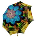 Blue Morphofalter Butterfly Insect Hook Handle Umbrellas (Small) View2