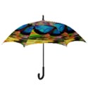 Blue Morphofalter Butterfly Insect Hook Handle Umbrellas (Small) View3