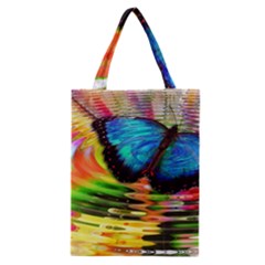 Blue Morphofalter Butterfly Insect Classic Tote Bag by Celenk