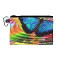 Blue Morphofalter Butterfly Insect Canvas Cosmetic Bag (Medium) View1