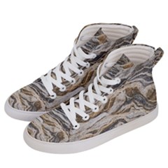 Texture Marble Abstract Pattern Women s Hi-top Skate Sneakers by Celenk