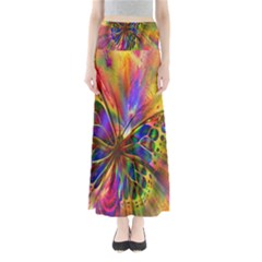 Arrangement Butterfly Aesthetics Full Length Maxi Skirt by Celenk