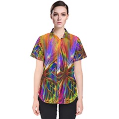 Arrangement Butterfly Aesthetics Women s Short Sleeve Shirt