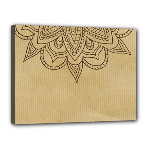 Vintage Background Paper Mandala Canvas 16  X 12  by Celenk