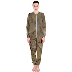 Brick Wall Stone Kennedy Onepiece Jumpsuit (ladies)  by Celenk