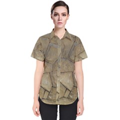 Brick Wall Stone Kennedy Women s Short Sleeve Shirt